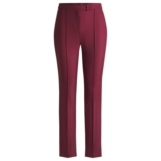 Boss Tizena-broek met hoge taille voor dames (Donkerrood) - Image 1