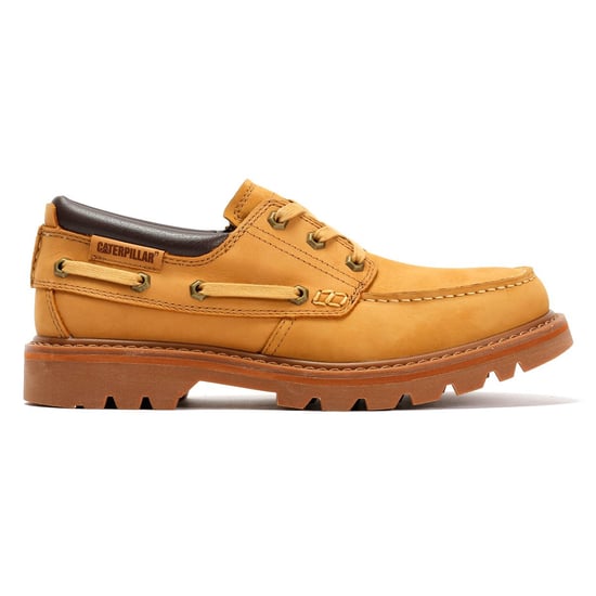 Caterpillar Colorado Båt Lo Läder Herrs Honey Buckskin Snörskor - Image 5