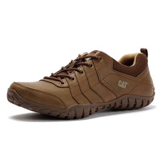 Caterpillar Instruct Mocka Herrskor Mörk Beige Snörskor - Image 3