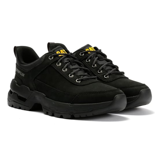 Caterpillar Surge Hiker Lo Waxy Nubuck Herr Skor Svart Snörskor - Image 1