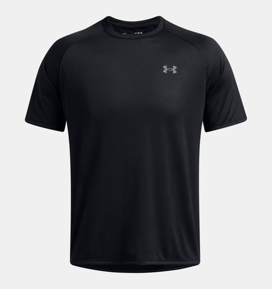 Mens Tech T Shirt in Black - Image 2