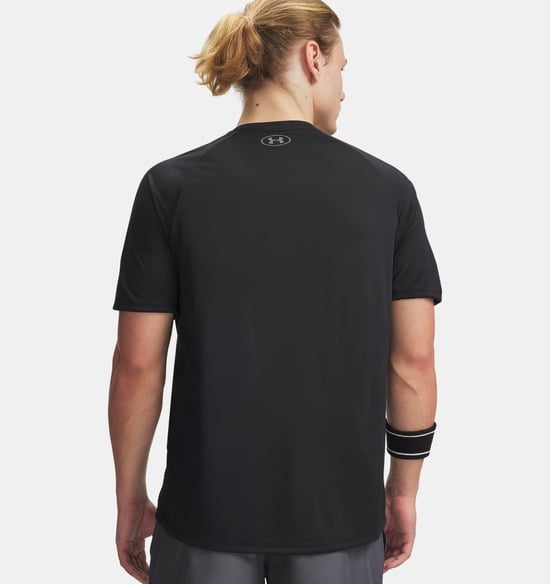 Mens Tech T Shirt in Black - Image 3