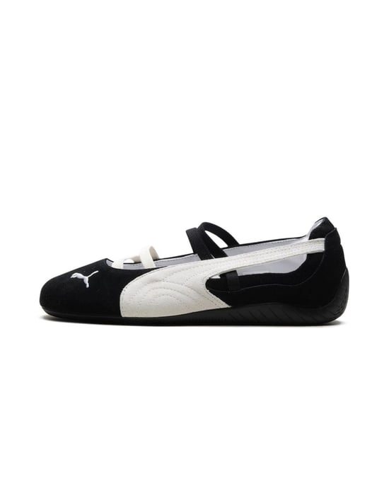 Puma Speedcat Ballet SD Suède Dames Zwart/Wit Schoenen - Image 3