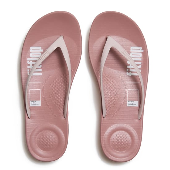 FitFlop X Pantone Iqushion Dames Cameo Bruine Flip Flops - Image 4
