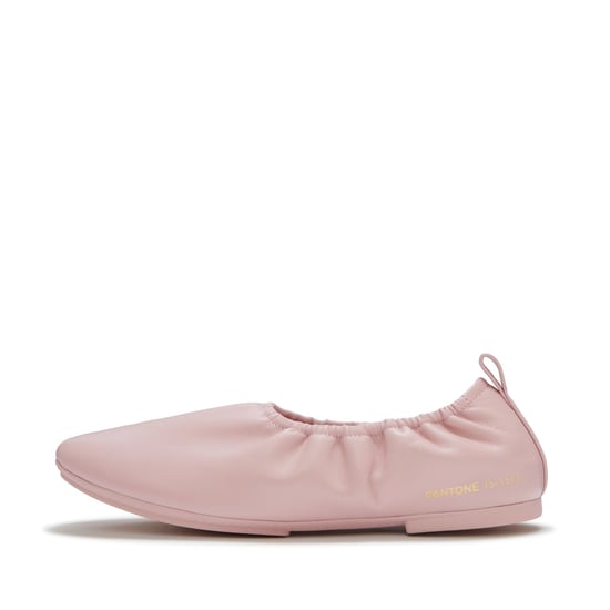 FitFlop X Pantone Delicato Ballerina Leren Dames Roze Schoenen - Image 2