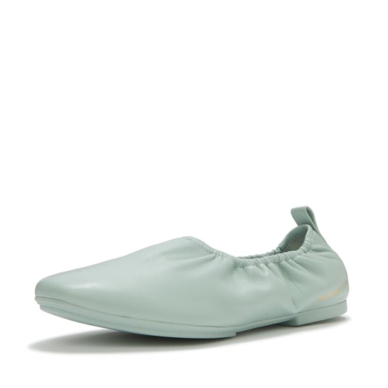 FitFlop X Pantone Delicato Ballerina Leren Dames Schoenen Groen - Image 3