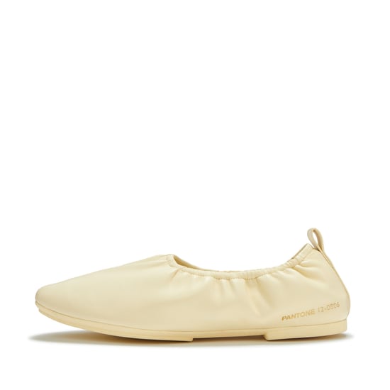 FitFlop X Pantone Delicato Ballerina Leren Dames Rutabag Schoenen - Image 2