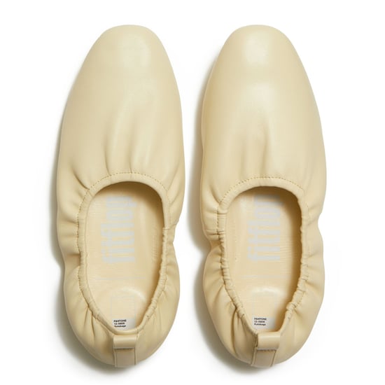 FitFlop X Pantone Delicato Ballerina Leren Dames Rutabag Schoenen - Image 4