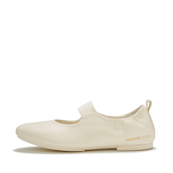 FitFlop X Pantone Delicato Mary Jane Leren Dames Witte Schoenen - Image 2