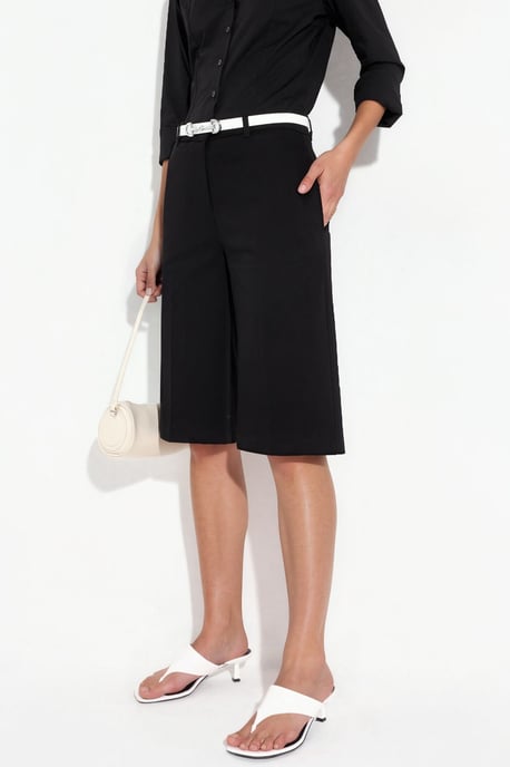 Straight Fit Bermuda Shorts (w/out Belt) - Image 1