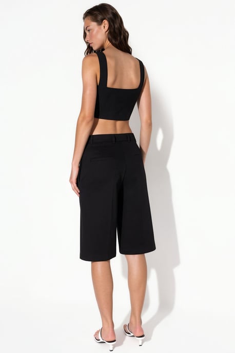 Straight Fit Bermuda Shorts (w/out Belt) - Image 3