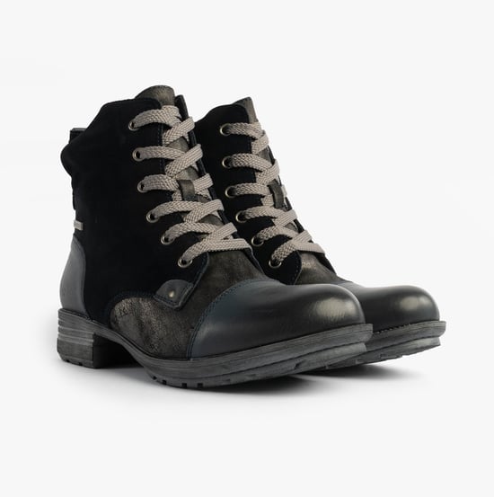 Josef Seibel Susie 03 Womens Ankle Boots Blue Combi - Image 4