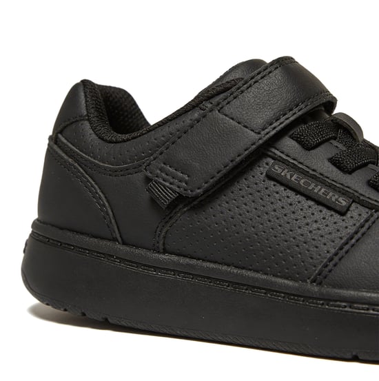 Skechers Quick Street Lite Boys School Shoes Black - Image 2