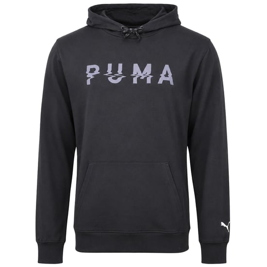 Puma Cloudspun Branded Mens Black Hoodie - Image 1