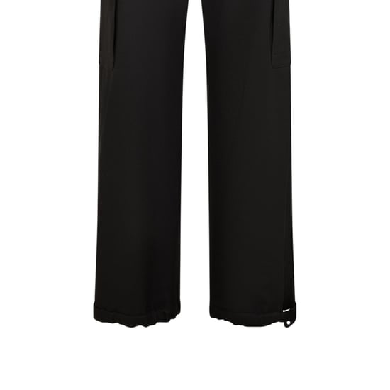 Off White Unisex cargobroek met wijde pijpen voor volwassenen (Zwart) - Image 3