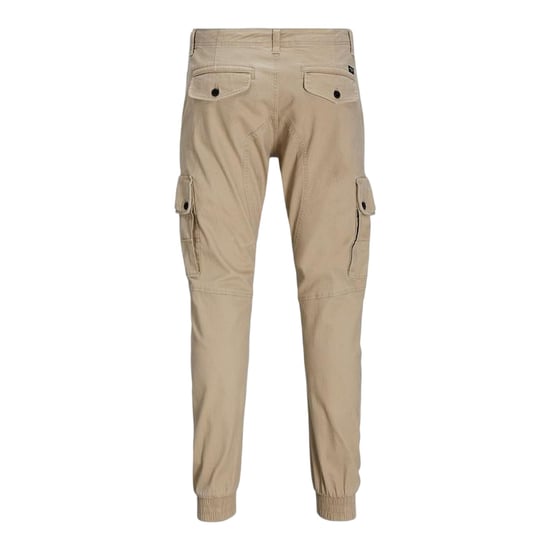 Jack And Jones Cargo-broek met omgeslagen pijpen voor heren (Witte peper) - Image 2