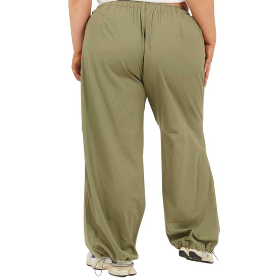 Brave Soul Dames/Dames Plus Cargo Broek (Kaki Groen) - Image 2