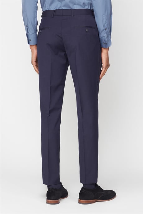 Tailored Suit Trousers in Dark Blue - Image 2