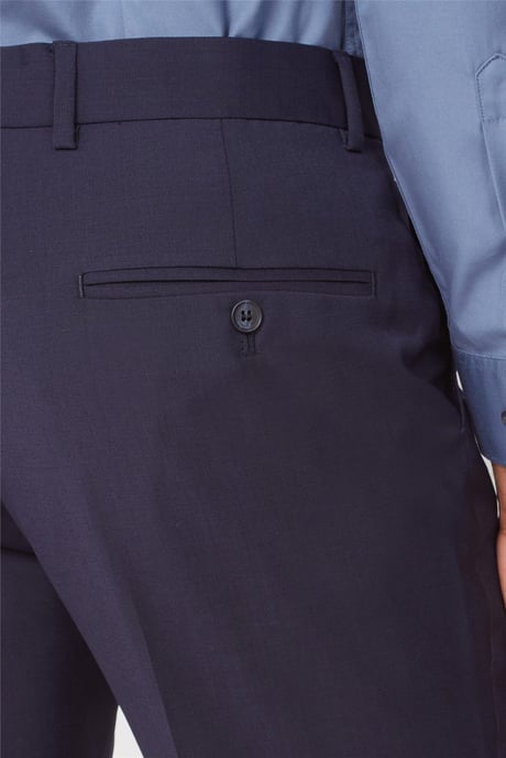 Tailored Suit Trousers in Dark Blue - Image 3