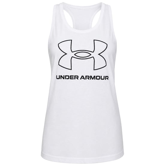 Under Armour Sportstyle Logo Womens White Vest - Image 1