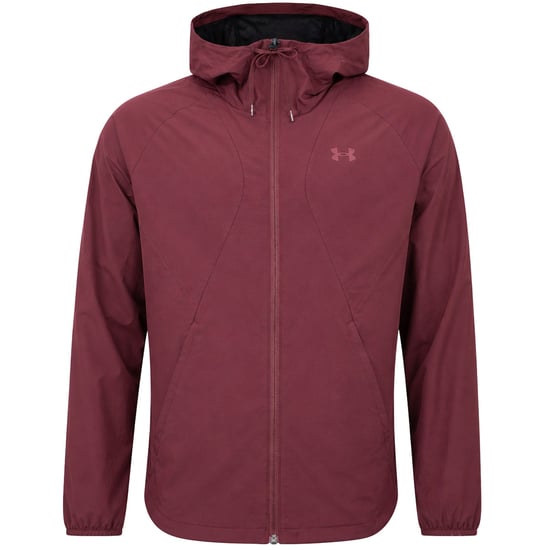 Under Armour Woven Mens Dark Red Windbreaker Jacket - Image 1