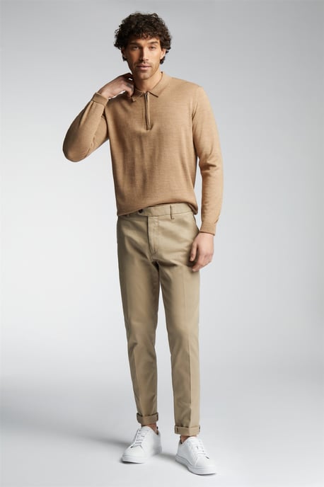 Tailored Suit Trousers in Stone - Image 2