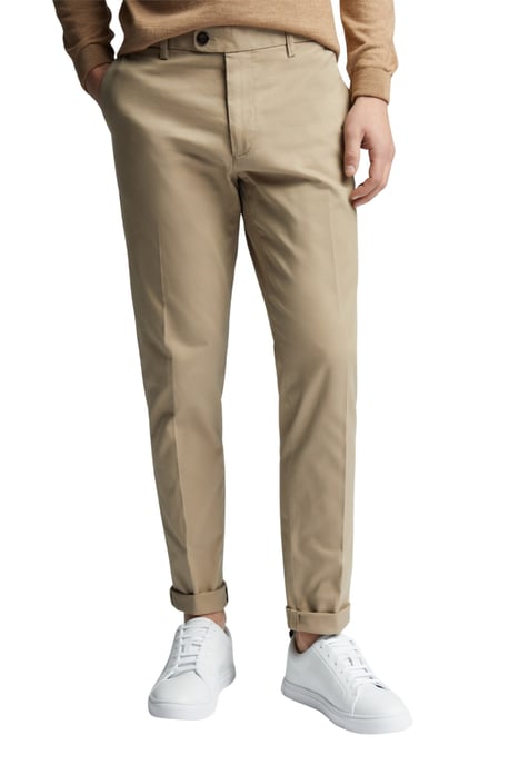 Tailored Suit Trousers in Stone - Image 3