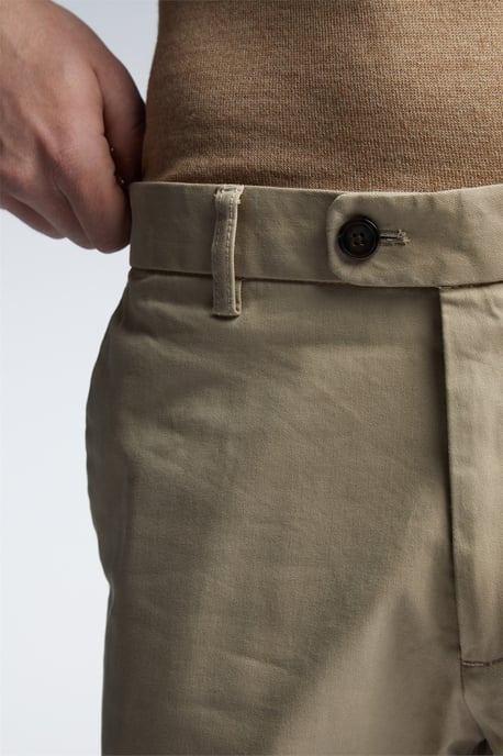 Tailored Suit Trousers in Stone - Image 4