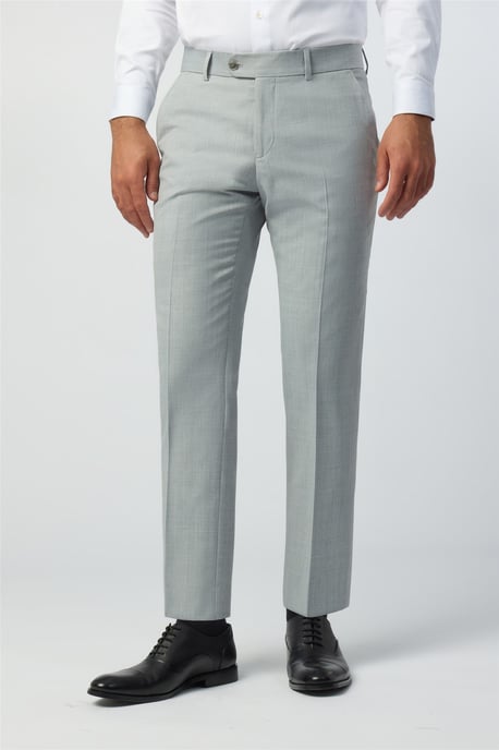 Skinny Suit Trousers in Silver - Image 1