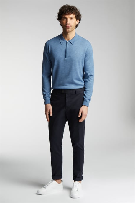 Tailored Suit Trousers in Navy - Image 2