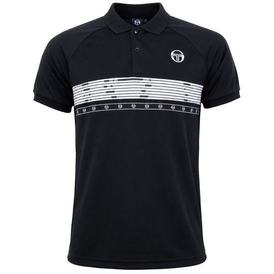 Sergio Tacchini Candis Mens Black Polo Shirt - Image 1