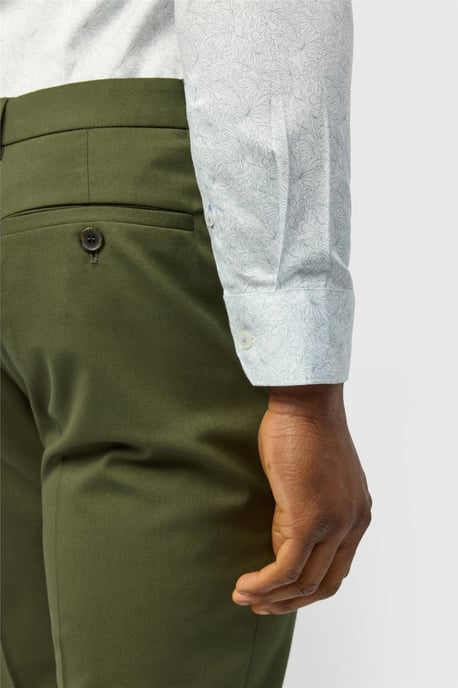 Long Sleeve Slim Fit Formal Shirt in Pale Blue - Image 2