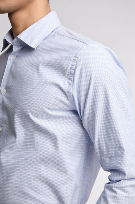 Long Sleeve Slim Fit Formal Shirt in Pale Blue - Image 4
