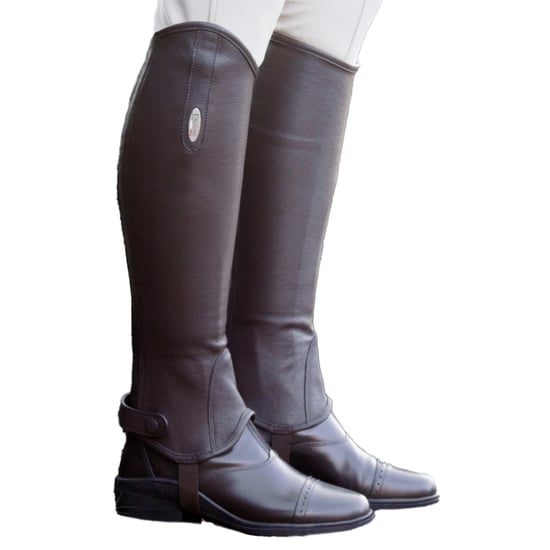 Brogini Volwassen uniseks Vicenza Grain Leather Gaiters (Bruin) - Image 4