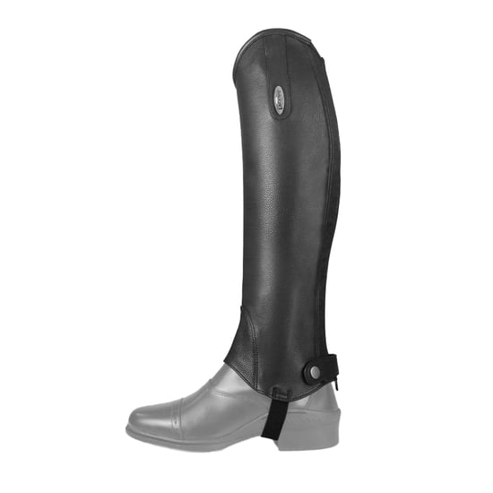 Brogini Volwassen uniseks Vicenza Grain Leather Gaiters (Zwart) - Image 1
