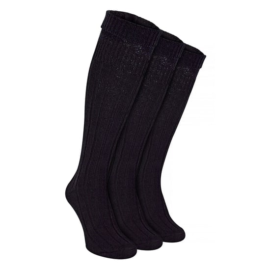 3 Pack Heren Wol Kilt Sokken | Kniehoog Omgeslagen Warm Lange Sokken - Image 1