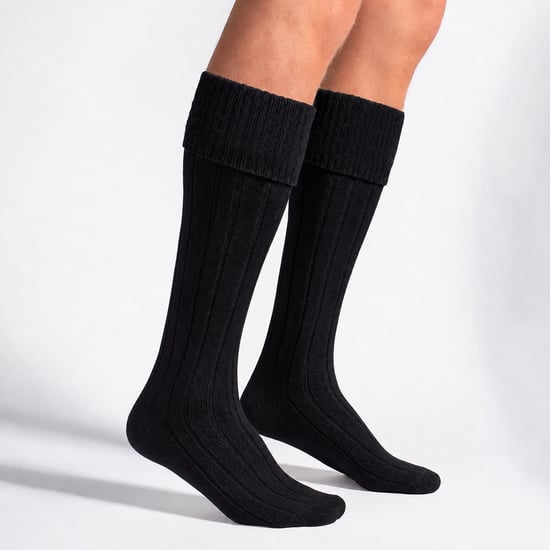 3 Pack Heren Wol Kilt Sokken | Kniehoog Omgeslagen Warm Lange Sokken - Image 5