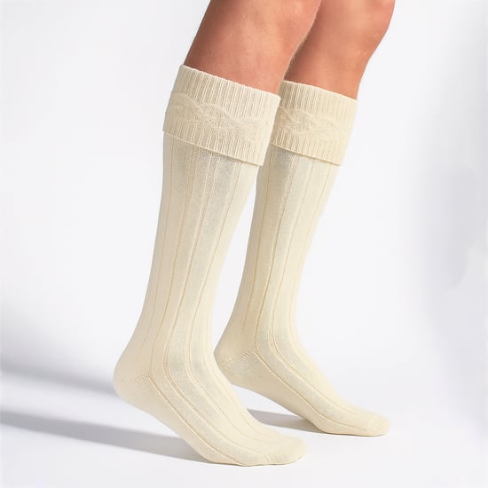 3-Pack Herrar Ull Kilt Strumpor | Knälånga Stickade Värmestrumpor med Vikkant - Image 5