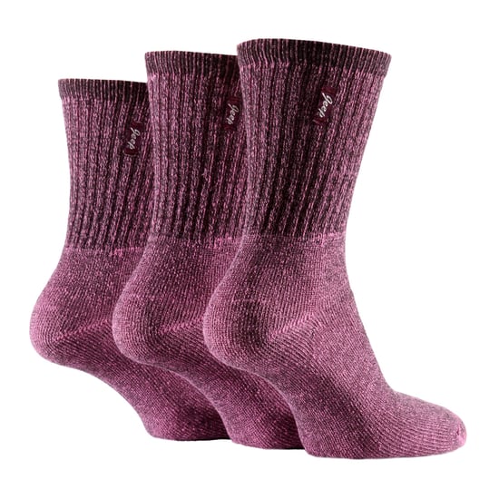 6 Pairs Ladies Cotton-Rich Boot Socks | Breathable Vintage Hiking Socks - Image 3
