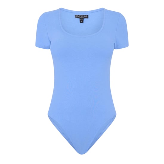 Brave Soul Womens/Ladies Square Neck Bodysuit (Cornflower Blue) - Image 2
