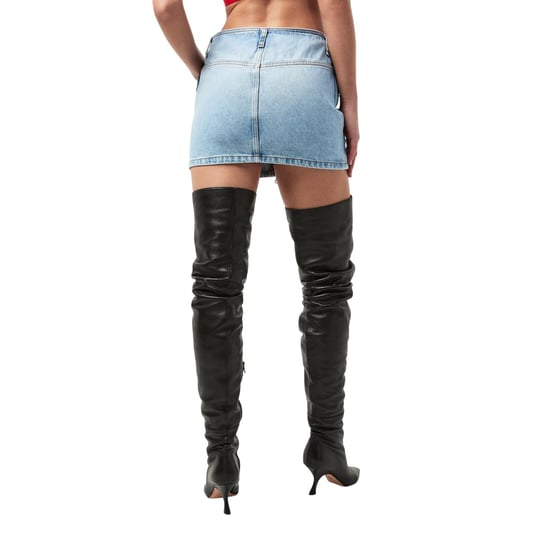 Diesel Ron S4 A-lijn minirok voor dames (normaal model) (Blauwe Denim) - Image 3