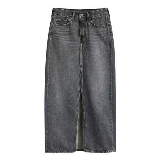 Levis Denim maxi-rok met hoge taille voor dames (Zwart) - Image 2