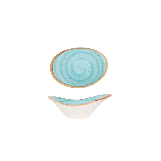 Bonna Serveerschaal aqua porselein 10 cm (45cc) set van 2 - Image 1