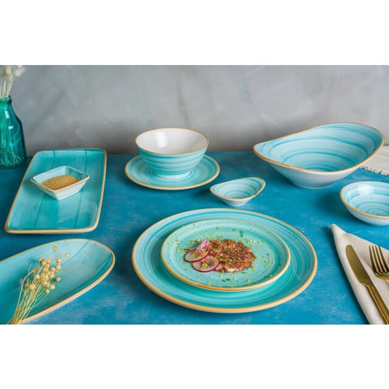 Bonna Serveerschaal aqua porselein 10 cm (45cc) set van 2 - Image 3