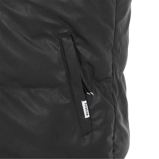 Firetrap Herenvest met PU-vulling (Zwart) - Image 4