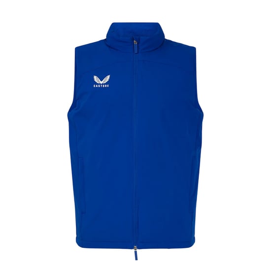 Castore Heren Rangers FC Gevoerde Paneel Gilet (Blauw/Wit) - Image 1