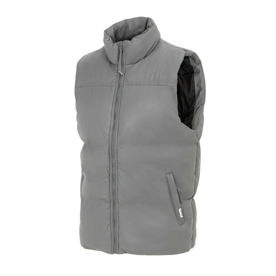 Firetrap Mens PU Padded Gilet (Dark Grey) - Image 3
