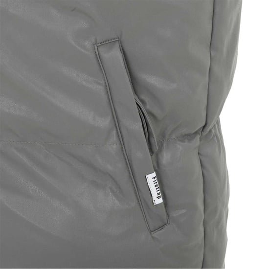 Firetrap Mens PU Padded Gilet (Dark Grey) - Image 4