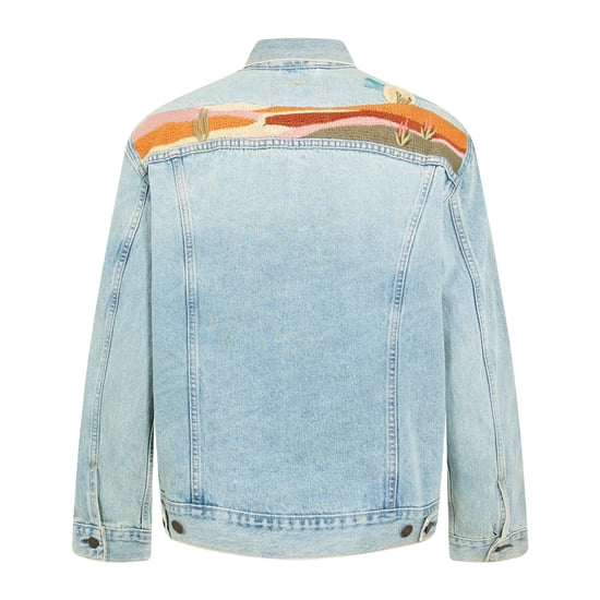 Levis Heren-truckerjack van denim met borduursels (Licht Denim) - Image 2