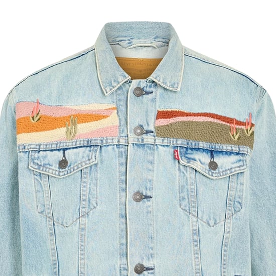 Levis Heren-truckerjack van denim met borduursels (Licht Denim) - Image 3